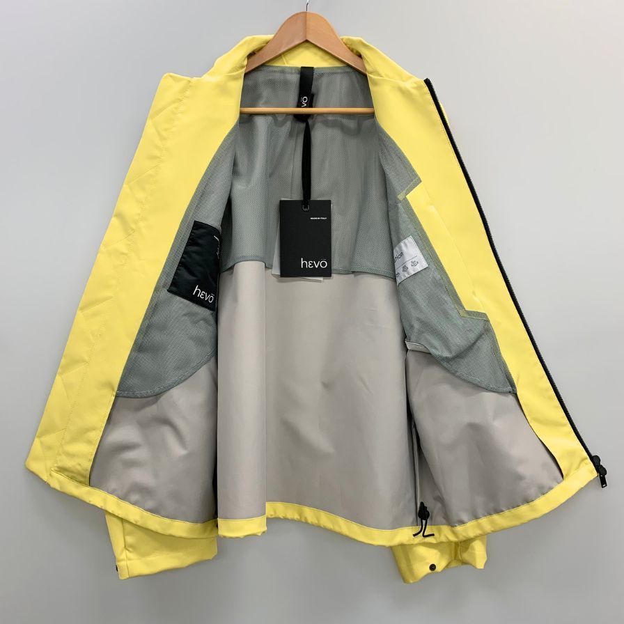 美品◆イーヴォ アウター ジップアップ ジャケット ミリタリー型 イエロー メンズ サイズ48 HEVO 【AFB34】