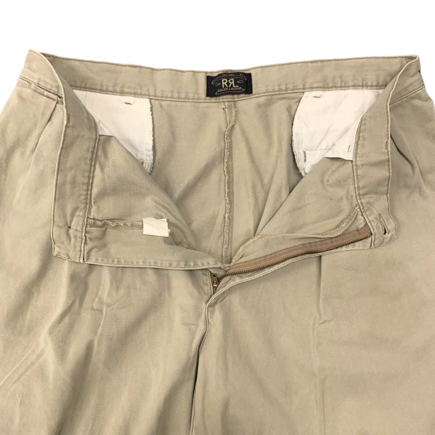 ダブルアールエル チノパンツ 90S 三ツ星タグ ベージュ メンズ サイズ W38 L32 RRL Ralph Lauren 【AFB49】