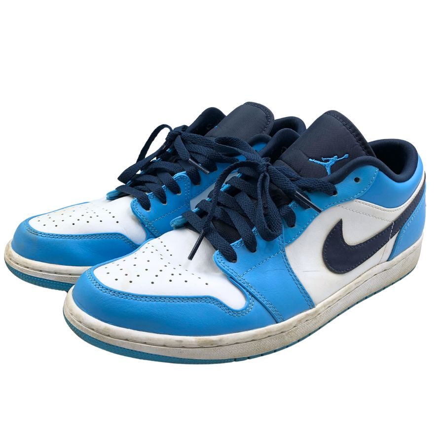 ナイキ ローカットスニーカー エアジョーダン ワン ロー ブルー メンズ サイズ28cm 553558-144 Nike Air Jordan 1 Low 約28.0cm【AFC46】