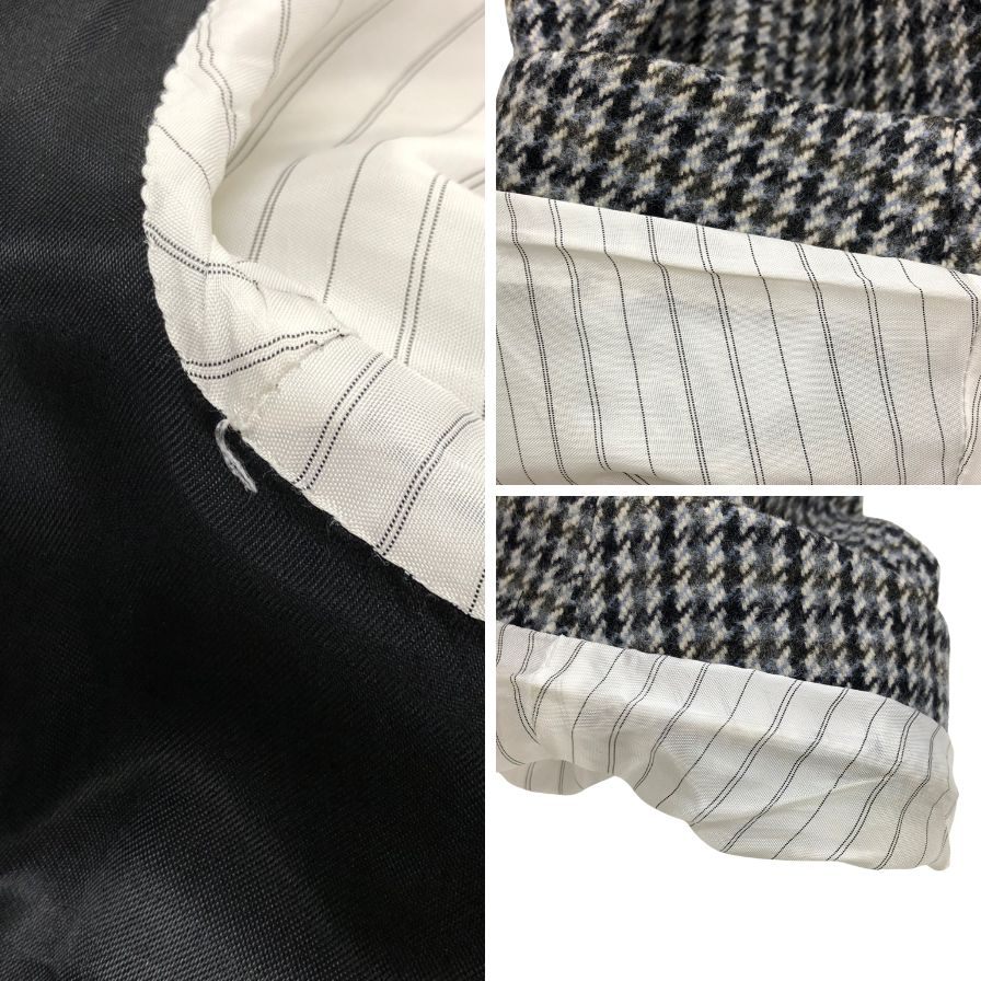 極美品◆ダンヒル ロンドン メンズ チェスターコート ウール100% イタリア製 グレー チェック サイズ52 dunhill london 【AFB42】