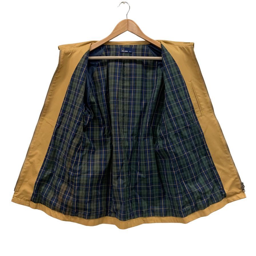 中古◆フレッドペリー ハリントンミドルコート F2424 ベージュ系 サイズM メンズ FRED PERRY 【AFB40】