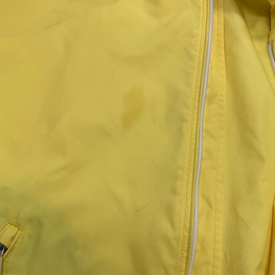 中古◆ブルックスブラザーズ ジャケット ナイロン 裏地チェック イエロー メンズ サイズXL Brooks Brothers 【AFB30】