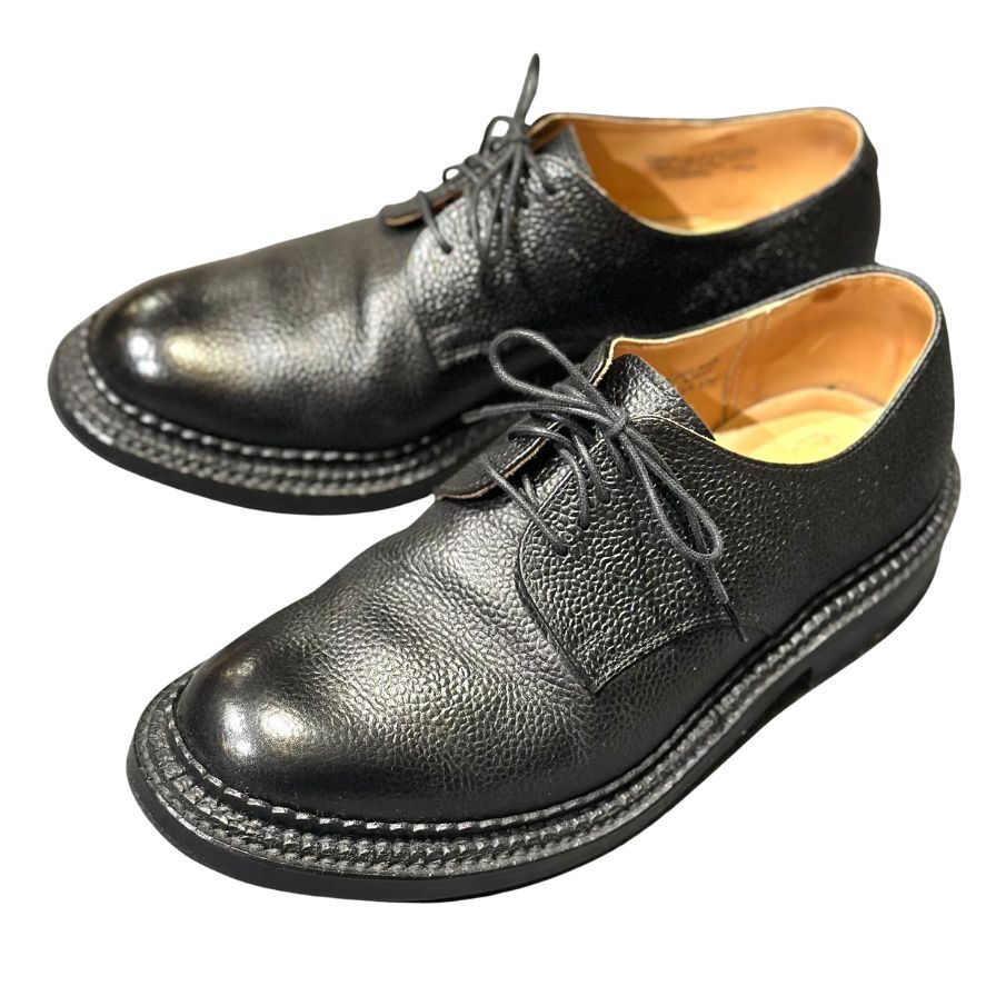 グレンソン レザーシューズ S199G 426 プレーントゥ トリプルウェルト グレインレザー ブラック サイズ6.5G GRENSON ビジネスシューズ 約25.0cm【LA】【中古】