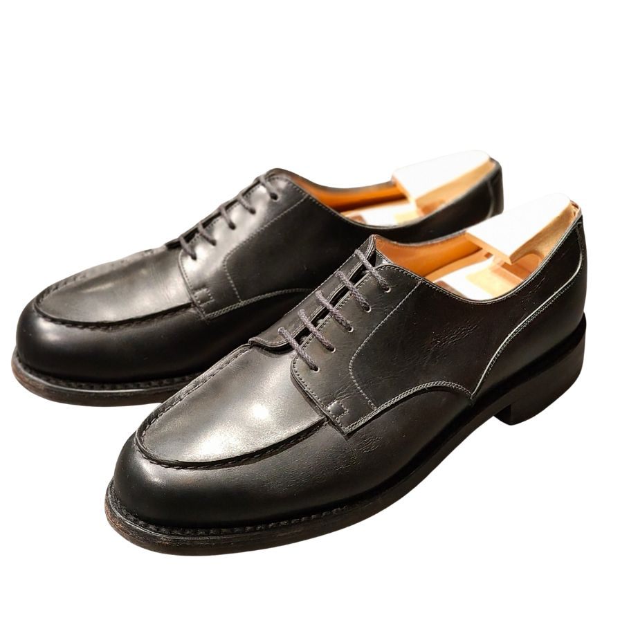 ジェイエムウエストン レザーシューズ 641ゴルフ ボックスカーフ ブラック サイズUK8D J.M.WESTON 約26.0cm【LA】【中古】