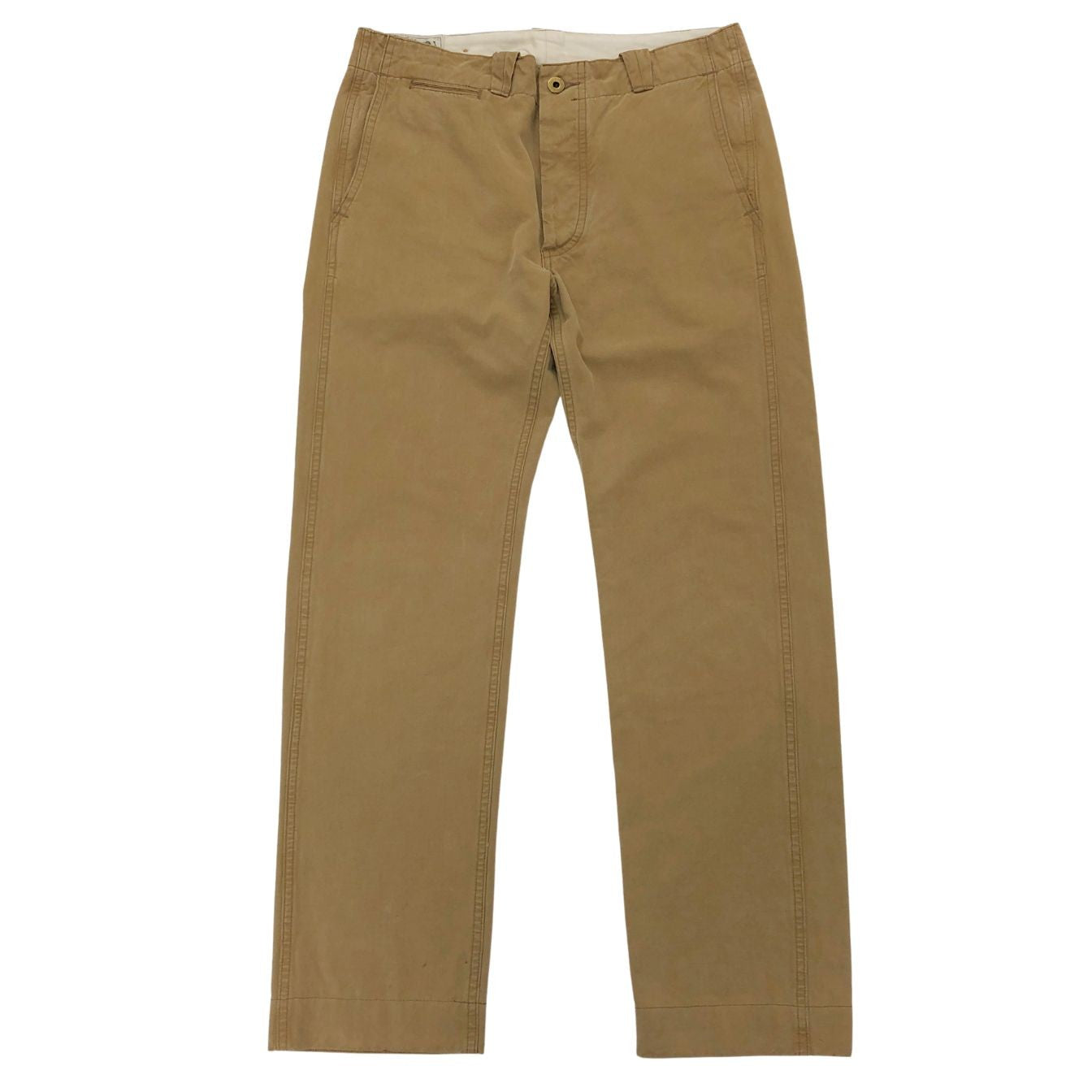ダブルアールエル チノパン ボタンフライ ベージュ メンズ サイズ W29 L30 RRL RALPH LAUREN 【AFB5】