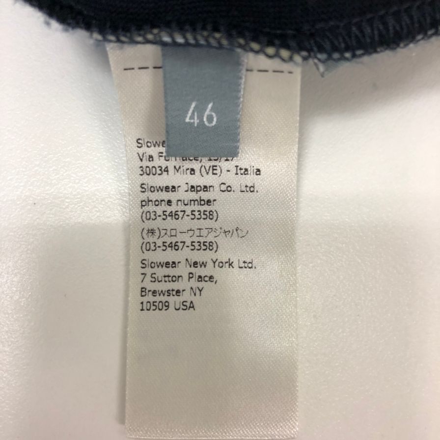 美品◆ザノーネ アイスコットン クルーネック Tシャツ メンズ サイズ 46 ブラック ZANONE 【AFB38】