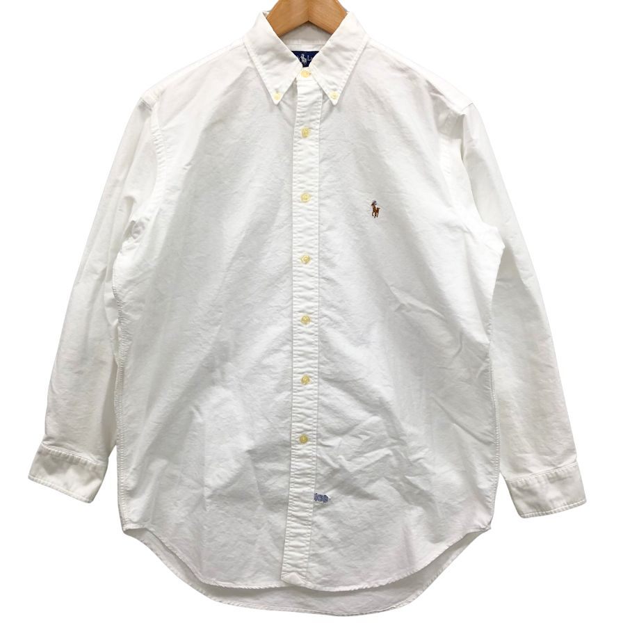 美品◇ラルフローレン 長袖 シャツ ボタンダウン コットン