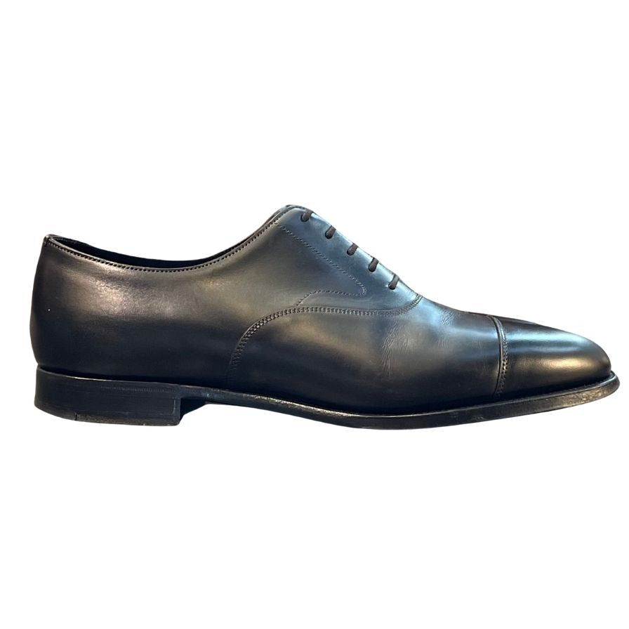 エドワードグリーン レザーシューズ ストレートチップ チェルシー 202ラスト ブラック UK7.5E EDWARD GREEN CHELSEA ビジネスシューズ 約26.0cm【LA】【中古】