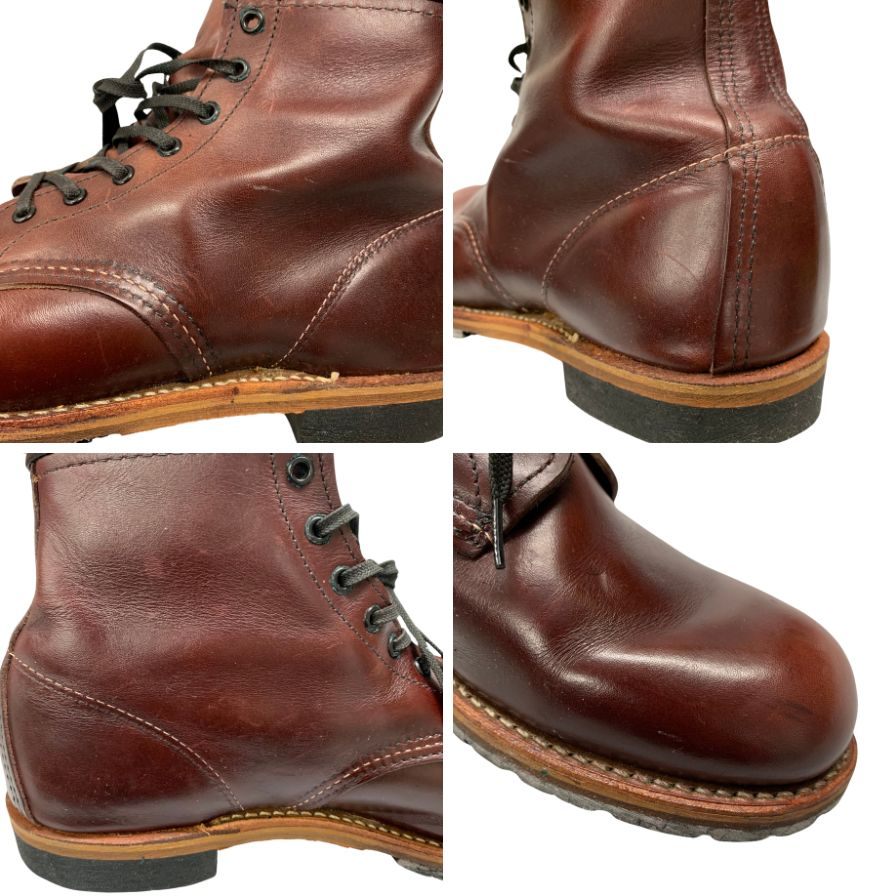 レッドウィング ブーツ 9011 ベックマン プレーントゥ メンズ サイズ9.5D ブラックチェリー REDWING 約27.5cm【AFD5】