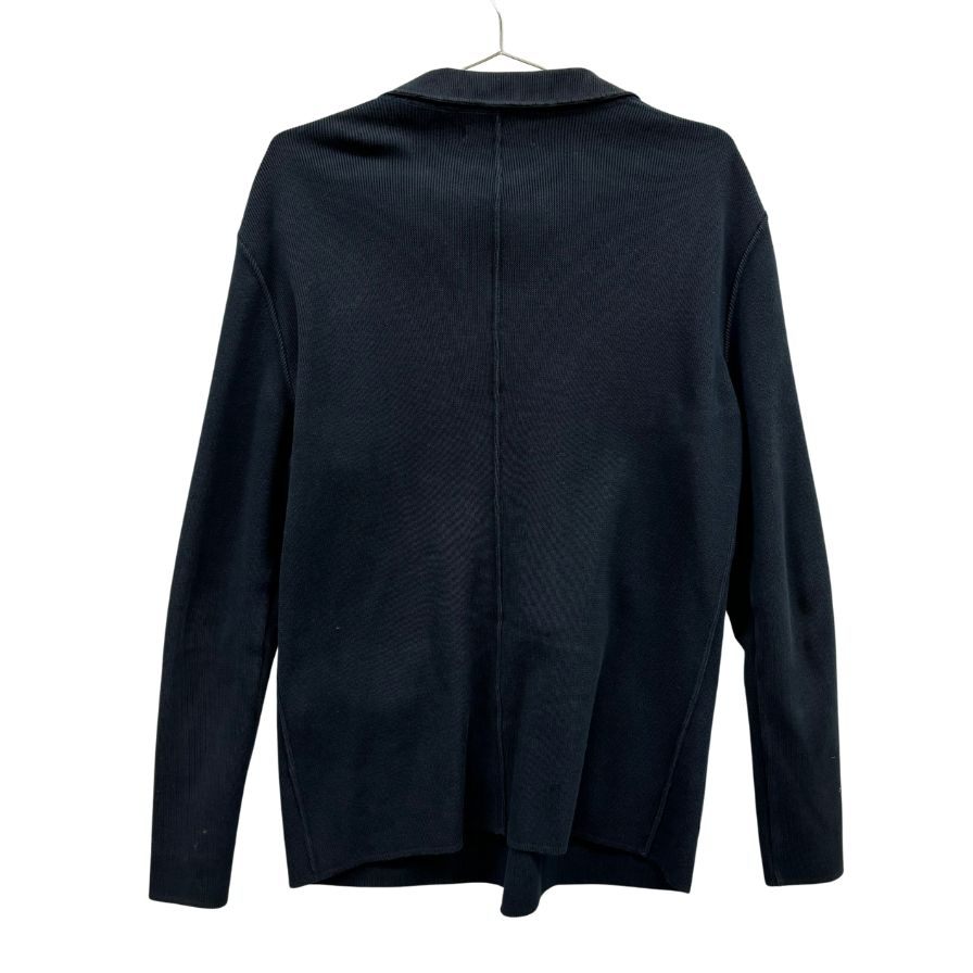 中古◆プラダ ニットジャケット カーディガン ダブル コットン メンズ 52サイズ ネイビー PRADA 【AFB33】