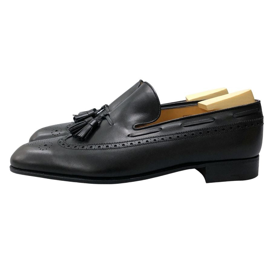 ジェイエムウエストン レザーシューズ タッセルローファー 181 ブラック メンズ サイズ9.5 J.M.WESTON ローファー 約28.0cm【LA】【中古】