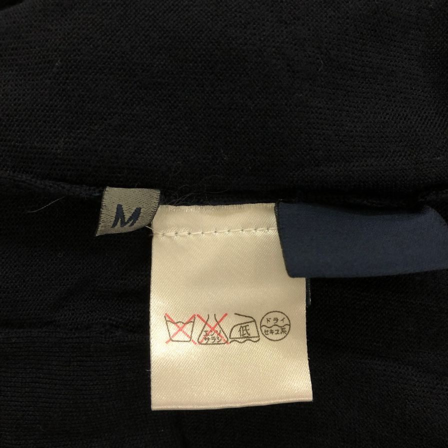 極美品◆ランバン カーディガン メリノウール ネイビー メンズ サイズM LANVIN 【AFB7】