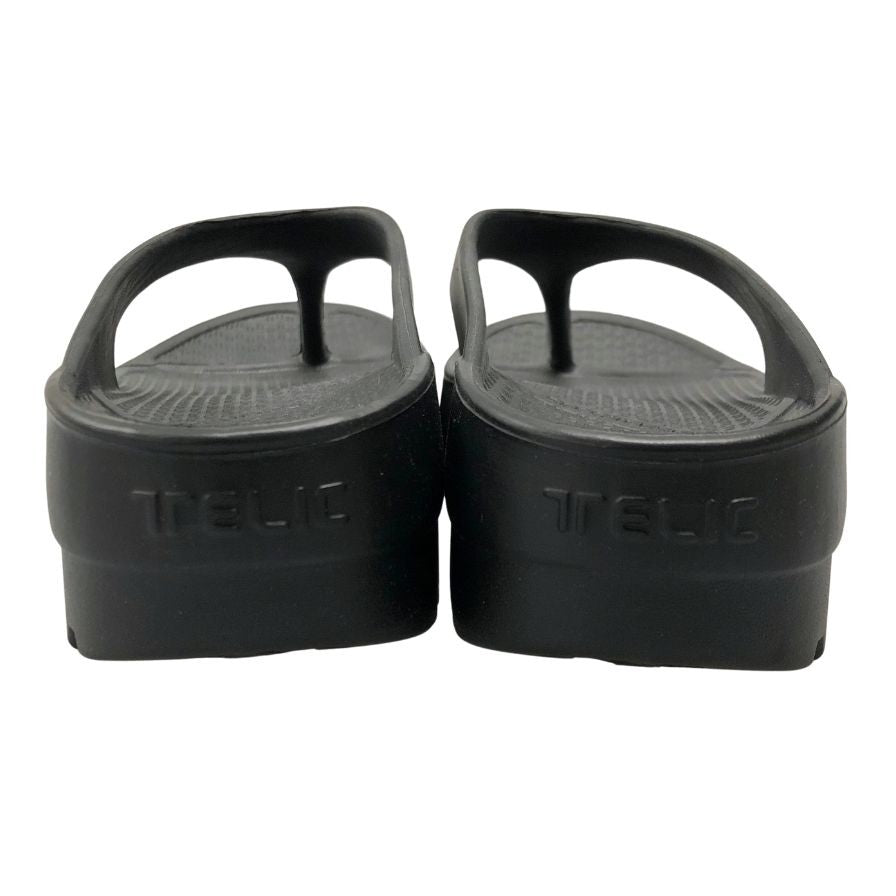 テリック サンダル リカバーソフト メンズ サイズML ブラック TELIC 約25.5cm【AFC44】