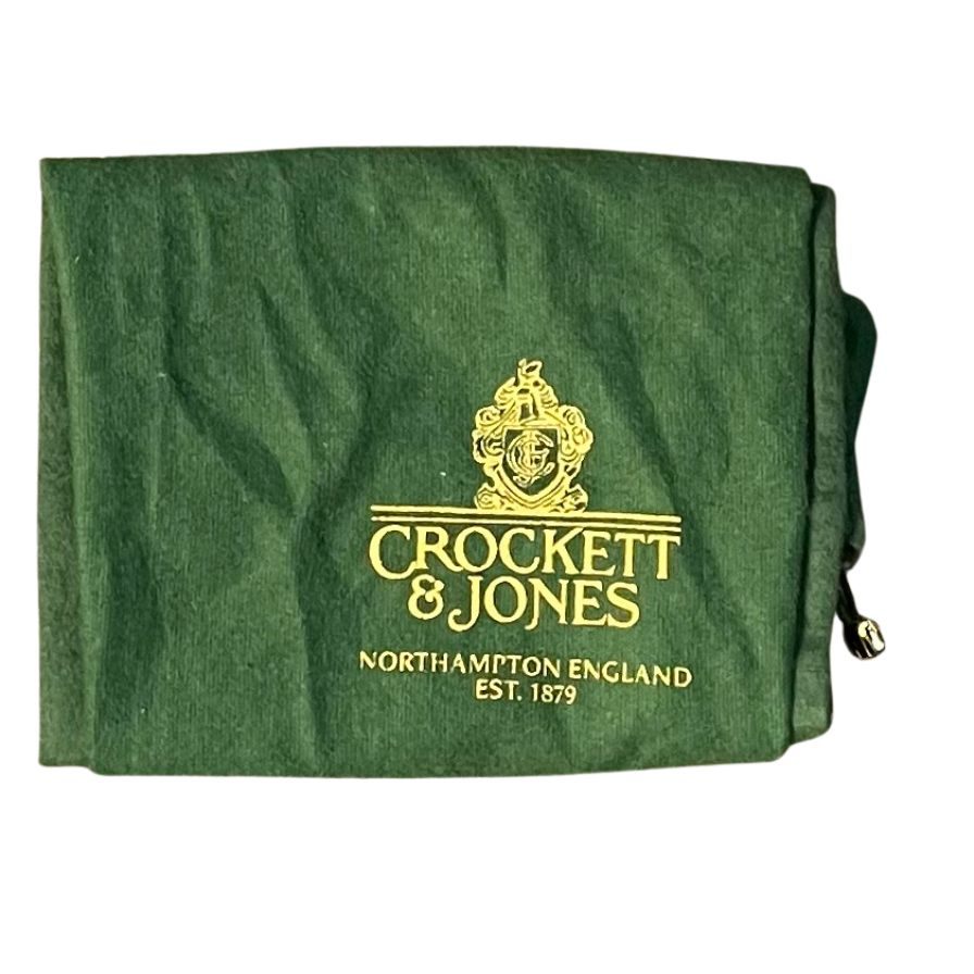 クロケット&ジョーンズ レザーシューズ トレーディングポスト別注 MALTON セミブローグ ブラック メンズ サイズUK6E CROCKETT&JONES 約24.5cm【LA】【中古】