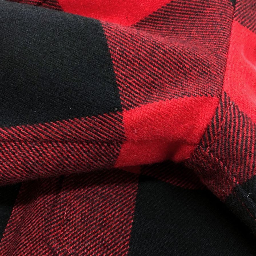美品◆ウールリッチ ダウンシャツ ブロックチェック レッド サイズM メンズ WOOLRICH 【AFB52】