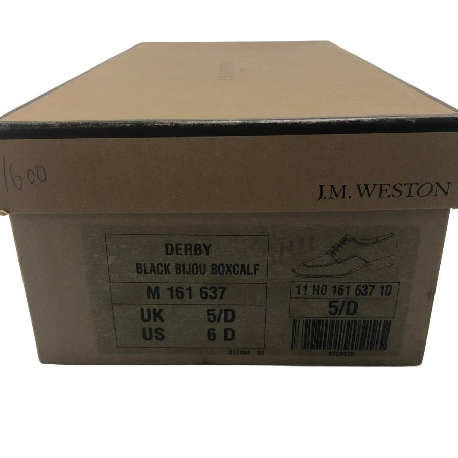 ジェイエムウエストン レザーシューズ スプリットトゥ 黒 サイズ5D J.M. WESTON 約25.0cm【LA】