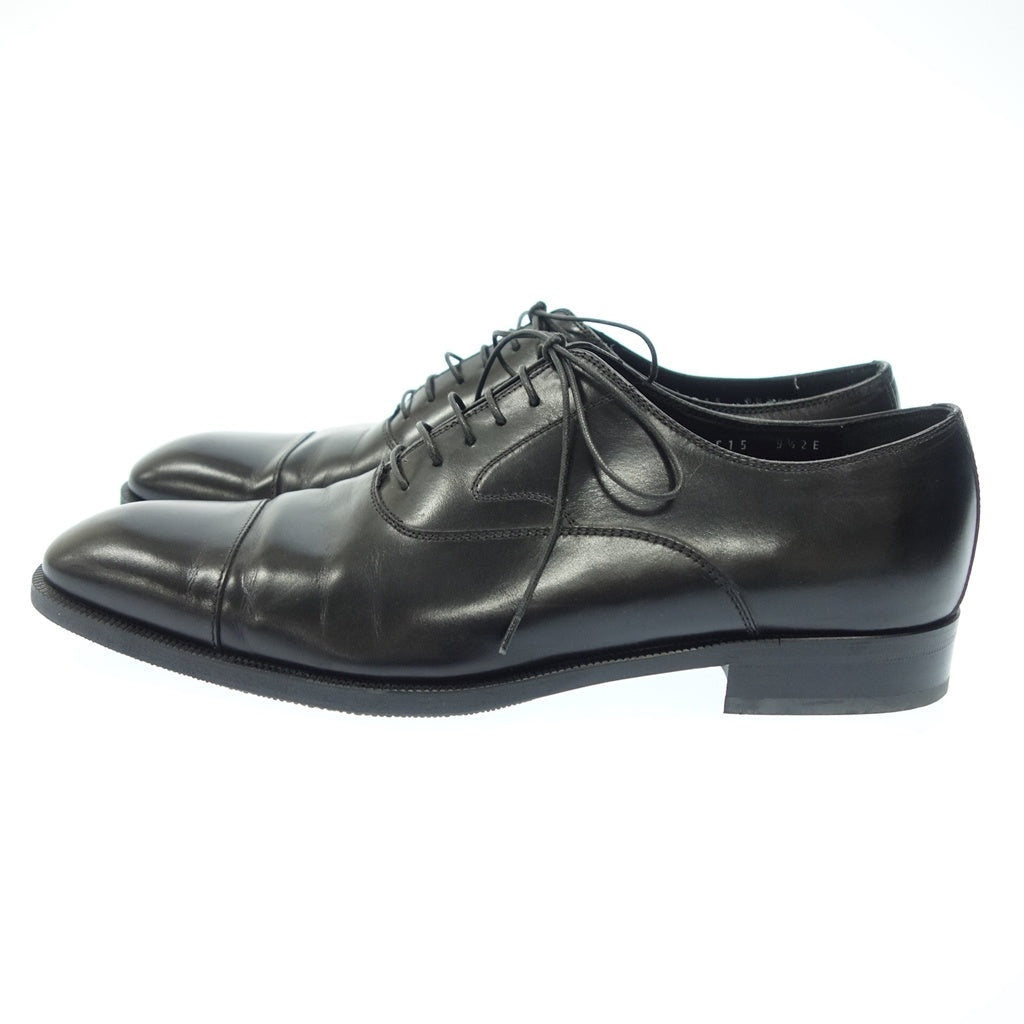 極美品◆サルバトーレ フェラガモ レザーシューズ ストレートチップ 61VF メンズ ブラック サイズ9.5 2E Salvatore Ferragamo【AFC43】