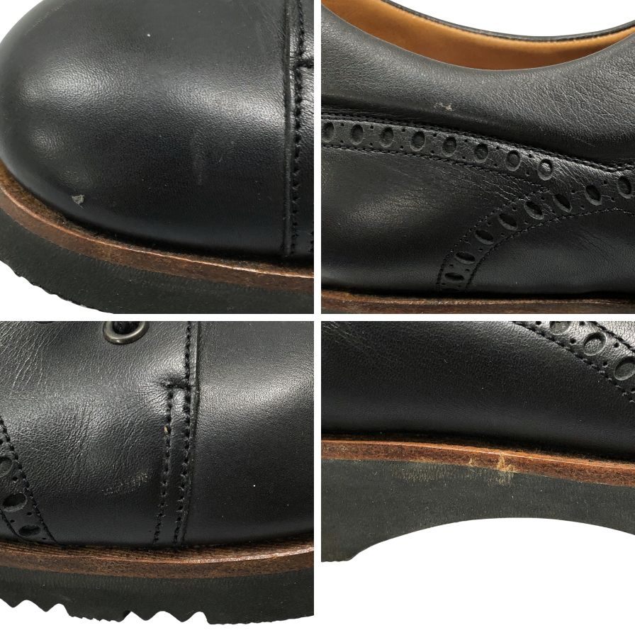 ジェイエムウエストン レザースニーカー モンキーシューズ ブラック メンズ サイズUK8C J.M.WESTON 約27.0cm【AFC30】