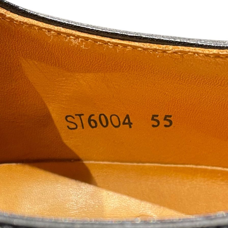 オリエンタルシューメーカー レザーシューズ プレーントゥ ST6004 ブラック サイズ メンズUK5.5 Oriental shoemaker 約23.5cm【LA】【中古】