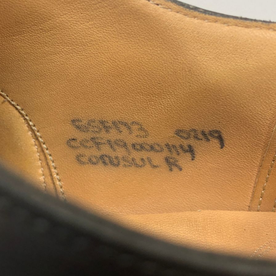 チャーチ ストレートチップ シューズ コンサル 173ラスト 5都市 メンズ サイズ6.5F 黒 Church's CONSUL 約25.5cm【AFC31】