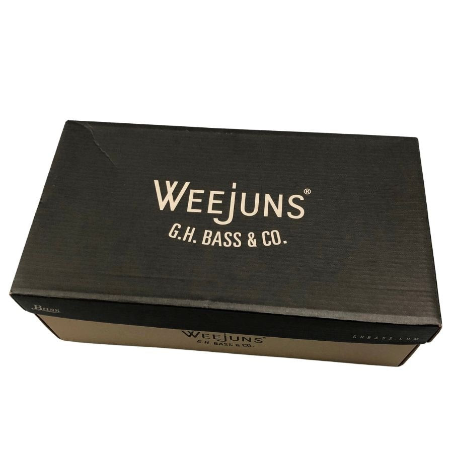 ジーエイチバス ローファー ウィージャンズ ラーソン クロコ型押し サイズ6.5 メンズ ブラック G.H.Bass&Co. WEEJUNS LARSON ローファー 約25.5cm【LA】【中古】