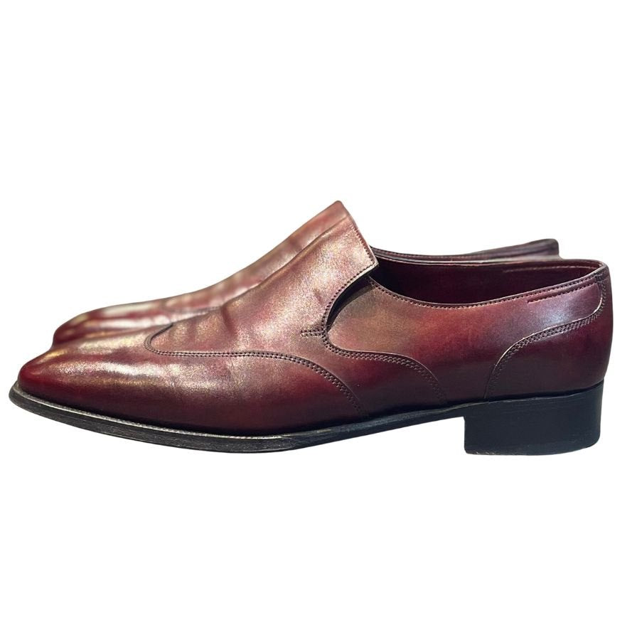 ジョンロブ レザーシューズ ワーウィック ローファー Jスタンプ バーガンディ サイズUK7E JOHNLOBB ローファー 約25.5cm【LA】【中古】
