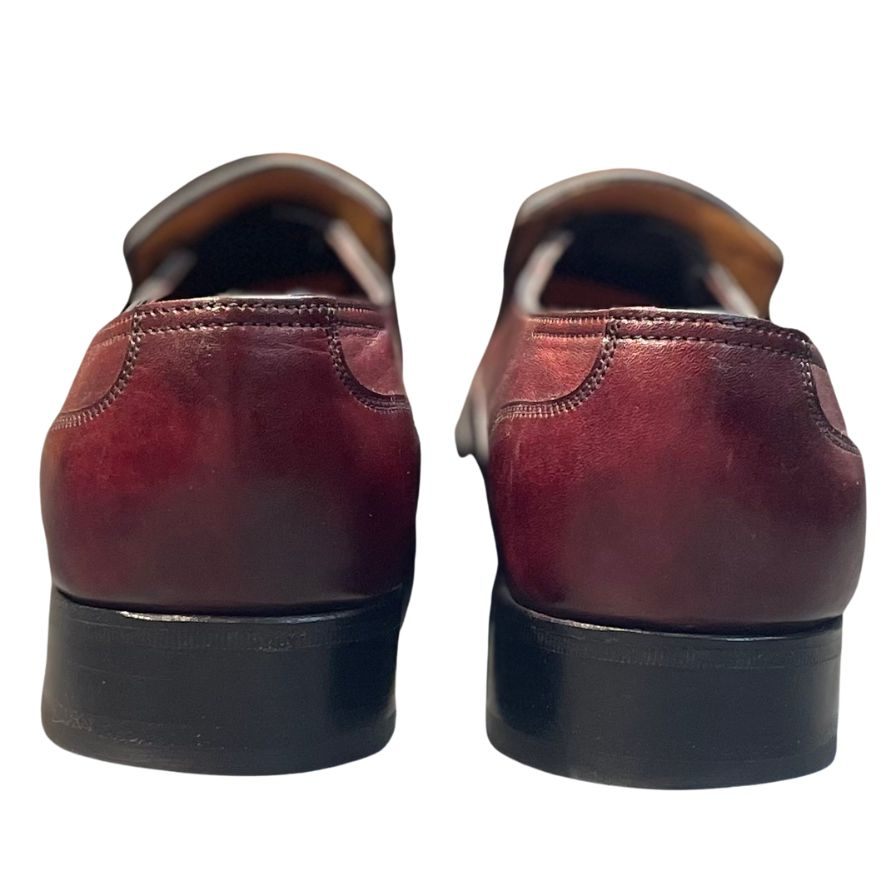 ジョンロブ レザーシューズ ワーウィック ローファー Jスタンプ バーガンディ サイズUK7E JOHNLOBB ローファー 約25.5cm【LA】【中古】