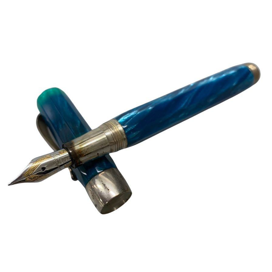 モンテグラッパ 万年筆 1912 M字 イタリア シンフォニー ブルー MONTEGRAPPA【AFB54】