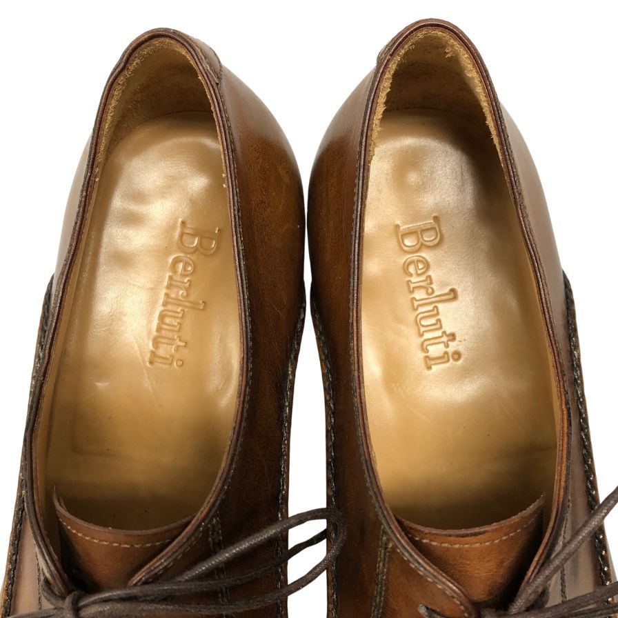 ベルルッティ レザーシューズ 0849 Uチップ ベネチアンレザー ブラウン メンズ サイズ7.5 Berluti ビジネスシューズ 約26.0cm【LA】【中古】