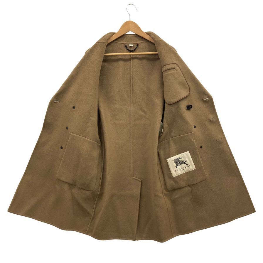 極美品◆バーバリー ロンドン ダブルブレスト コート カシミア100% イタリア製 ブラウン メンズ サイズ46 BURBERRY LONDON 【AFA17】