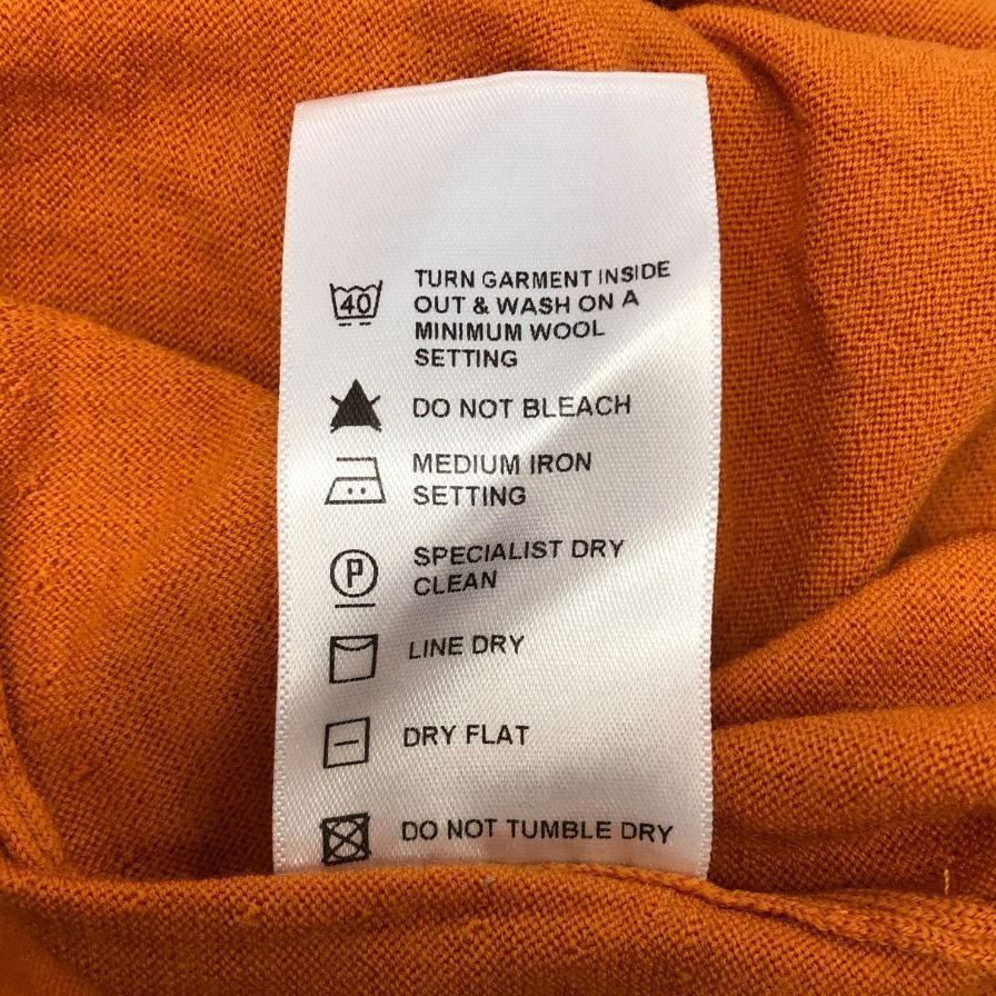 美品◆ジョンスメドレー カーディガン オレンジ メンズ サイズS JOHN SMEDLEY 【AFB39】