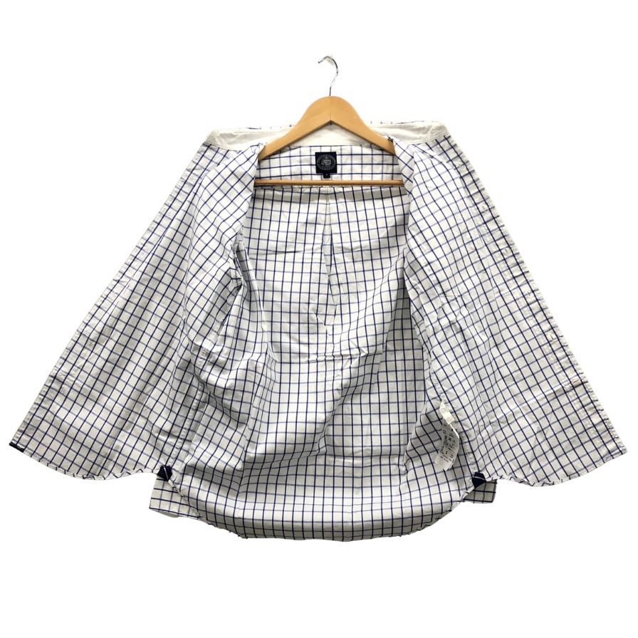 美品◆ジェイプレス シャツ チェック ブルー ホワイト メンズ サイズM J.PRESS 【AFB25】