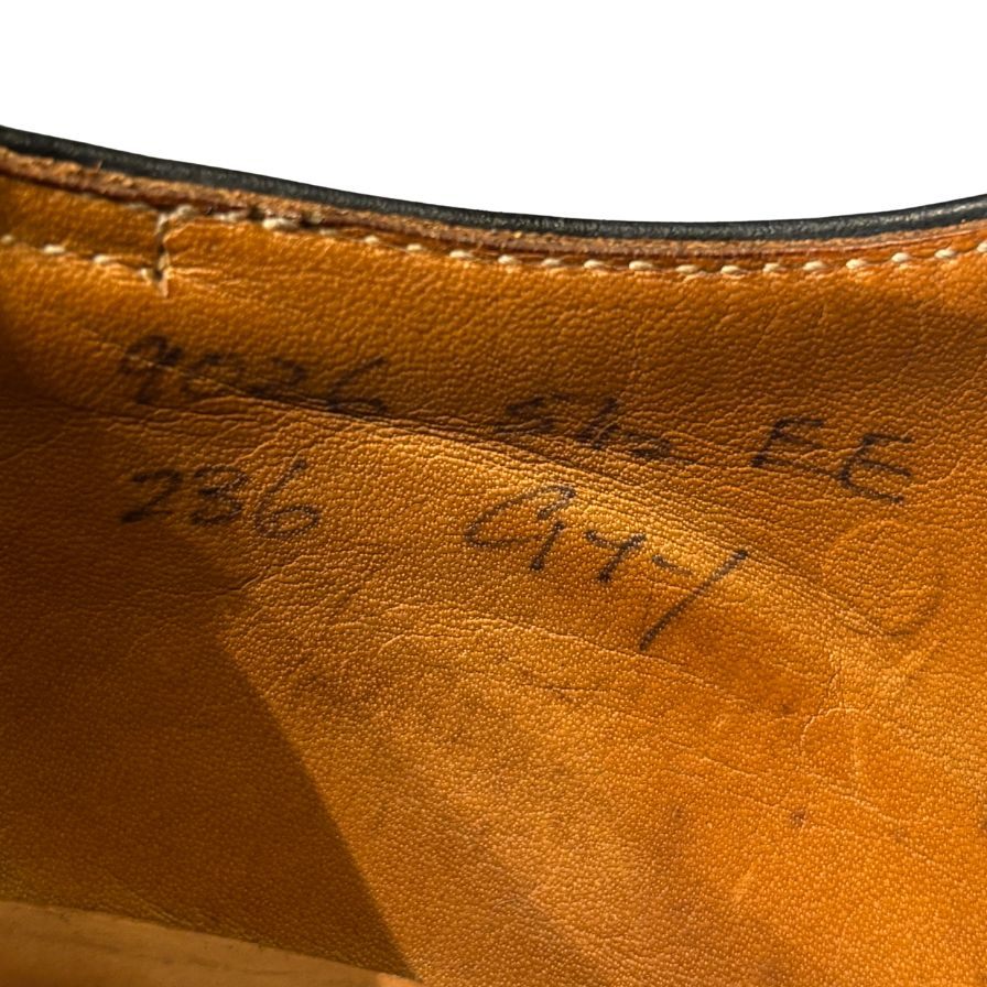 ジョンロブ レザーシューズ シティ ストレートチップ 旧ロゴ 236ラスト ブラック サイズUK5.5EE メンズ JOHNLOBB ビジネスシューズ 約24.5cm【LA】【中古】