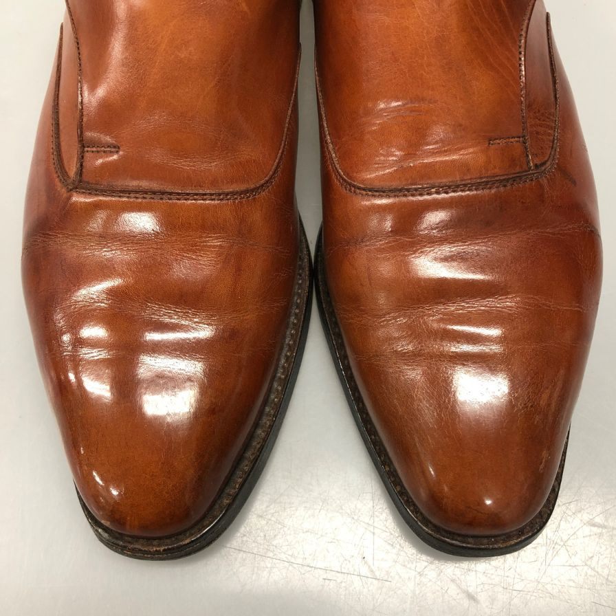 チーニー シングルモンク ブラウン UK7 メンズ CHEANEY 約25.5cm【AFC4】