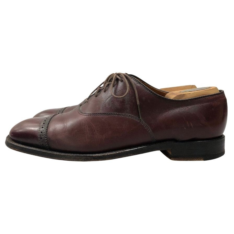 オールデン レザーシューズ 90823 パンチドキャップ バーガンディ メンズ サイズUS8E Alden ビジネスシューズ 約26.0cm【LA】【中古】
