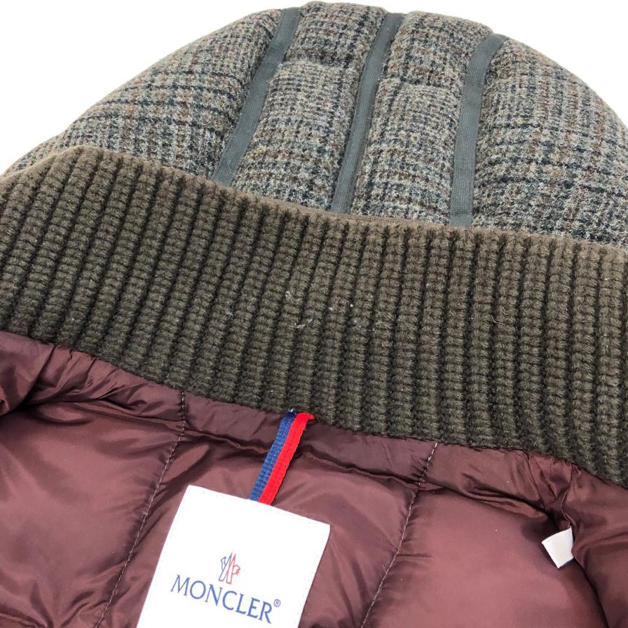美品◆モンクレール ダウンジャケット モブージュ カモフラ メンズ カーキ サイズ0 MONCLER MAUBEUGE 【AFA5】
