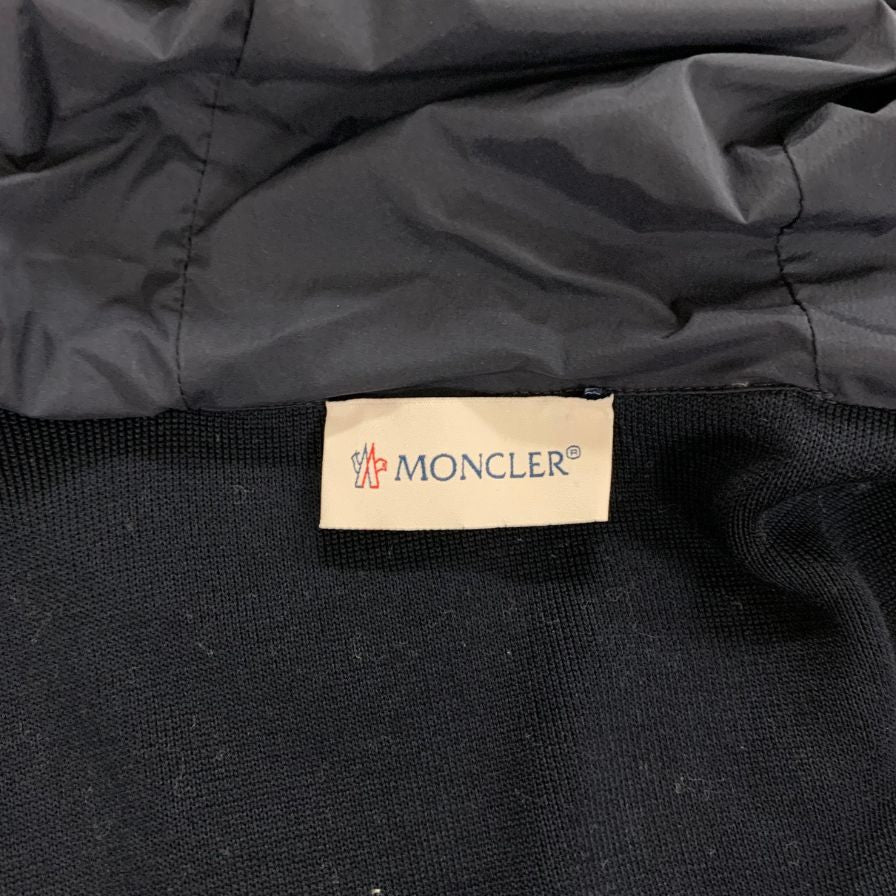 極美品◆モンクレール パーカー TRICOT CARDIGAN ブラック Lサイズ メンズ MONCLER 【AFA16】
