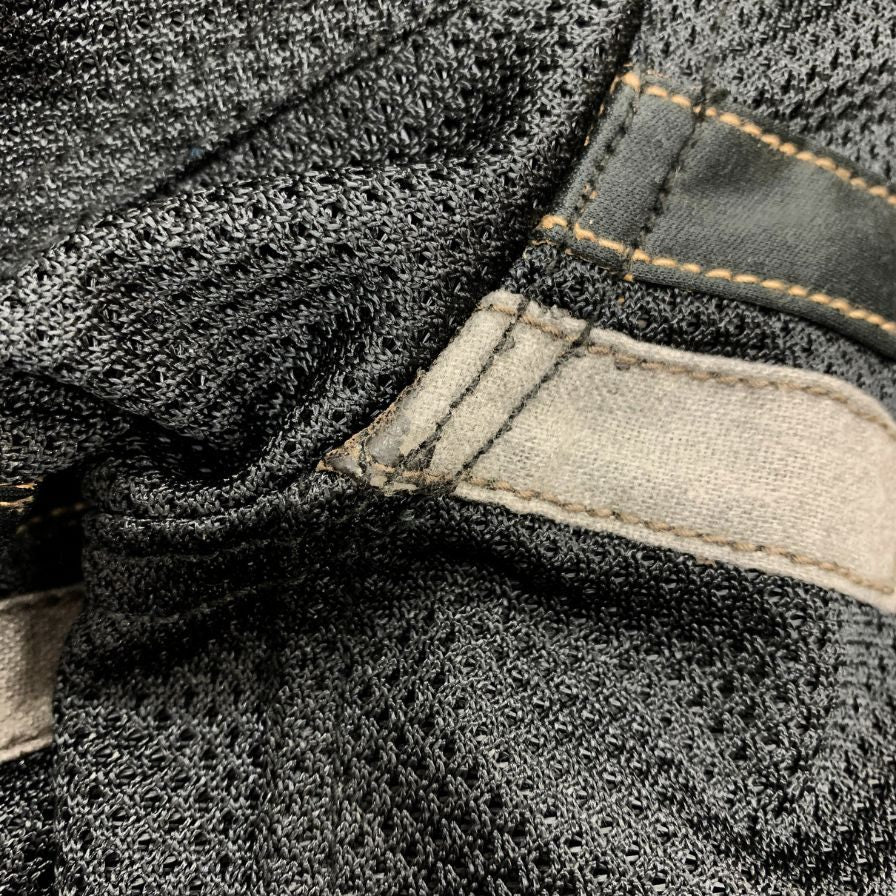 中古■ボンダッチ メッシュジャケット ワッペン 刺繍 ジップ メンズ ブラック サイズM Von Dutch 【AFB26】