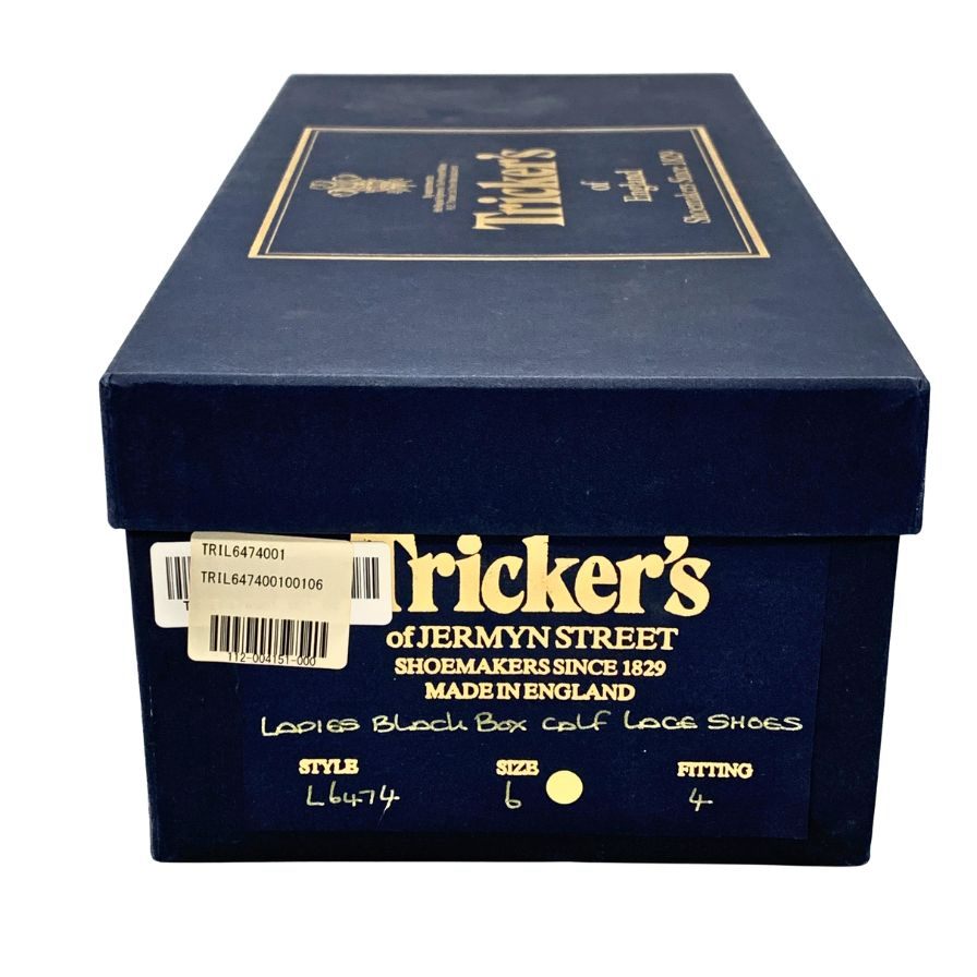 トリッカーズ レースアップシューズ モンキーシューズ L6474 ローカット ブラック メンズ サイズ6 Tricker’s ビジネスシューズ 約24.0cm【LA】【中古】