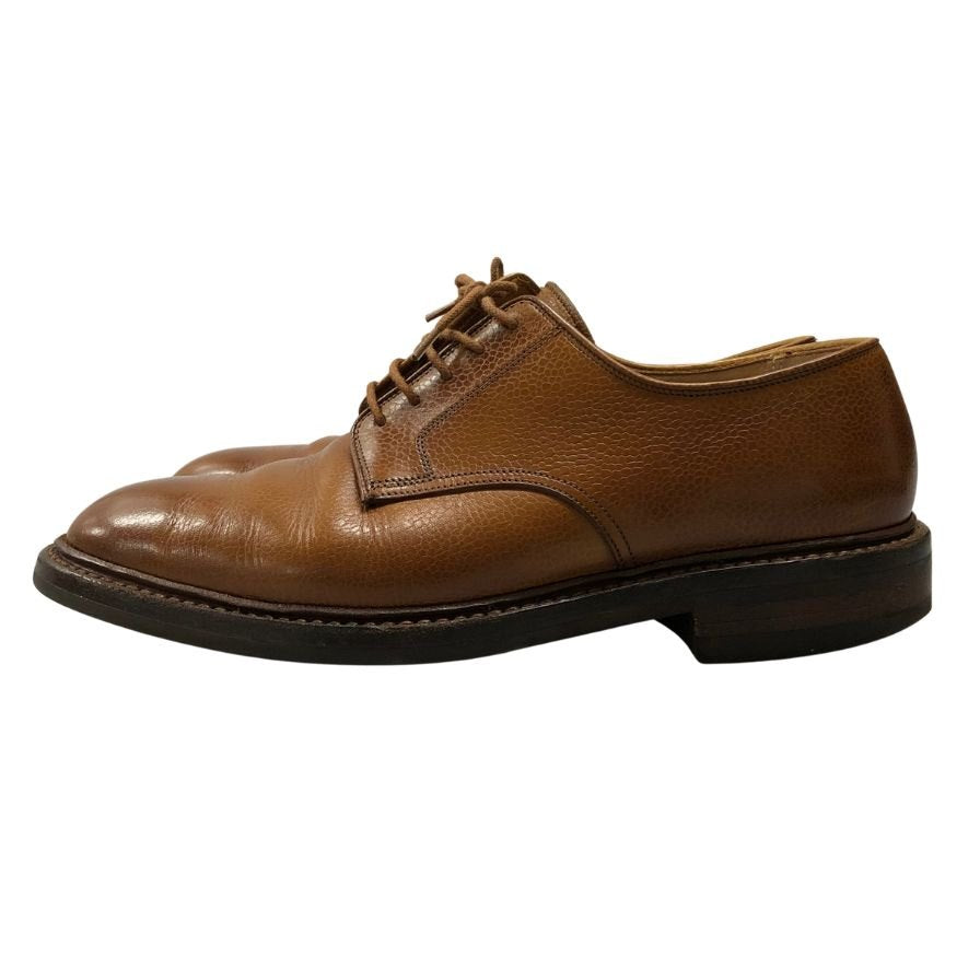 クロケット&ジョーンズ レザーシューズ セッジムーア シボ革 ブラウン サイズ7E CROCKETT&JONES SEDGEMOOR ビジネスシューズ 約26.0cm【LA】【中古】