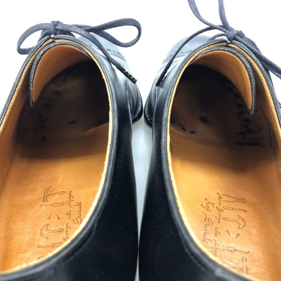 スピーゴラ レースアップシューズ パンチドキャップトゥ ブラック メンズ SPIGOLA ビジネスシューズ【LA】【中古】