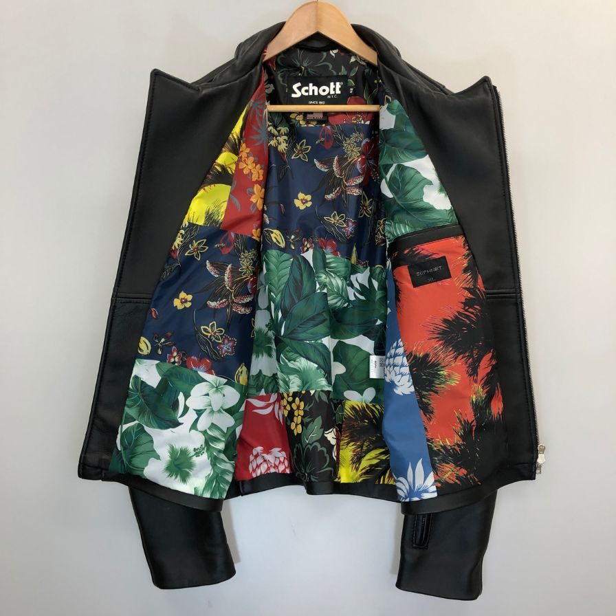 美品◆ショット ソフネット シープスキン ダブルライダース サイズXL SOPH-190051 SCHOTT 【AFG1】