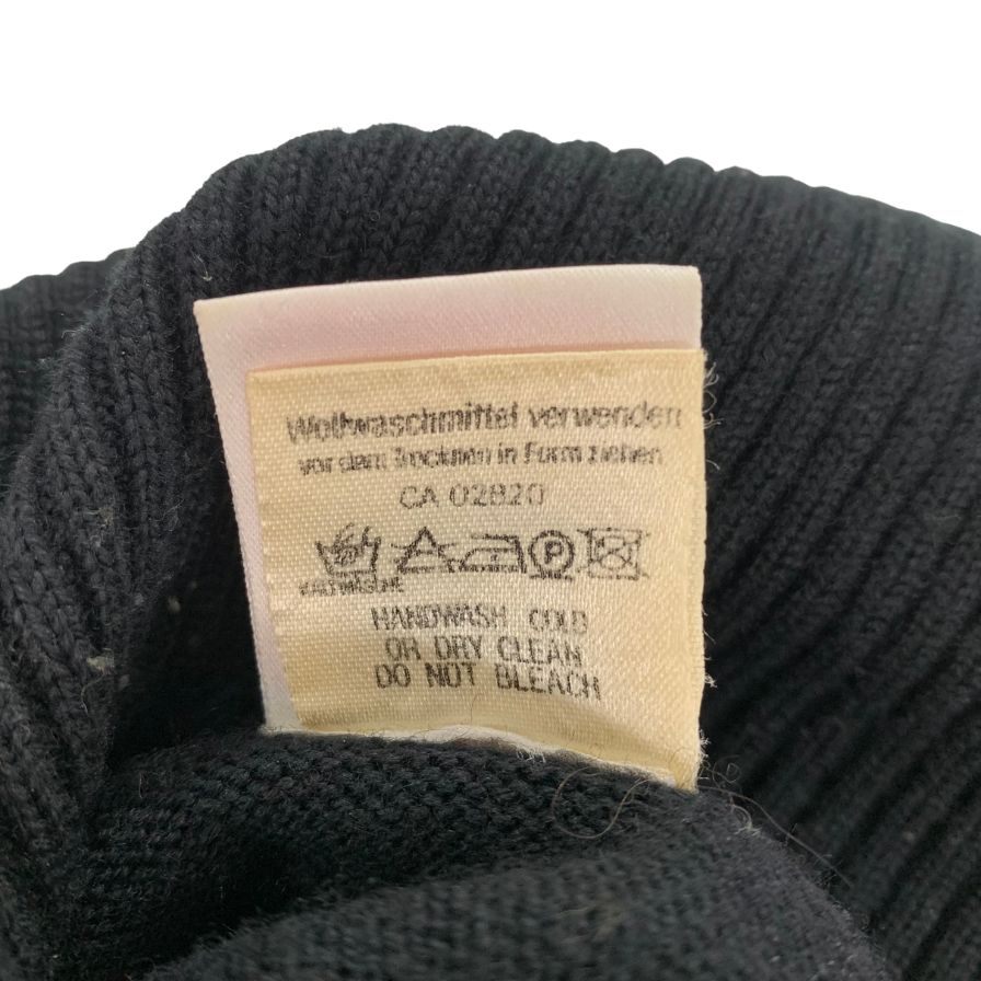 極美品◆モンディ ニット タートルネック ボタン付き ブラックーブラウン メンズ サイズ36 Mondi 【AFB36】
