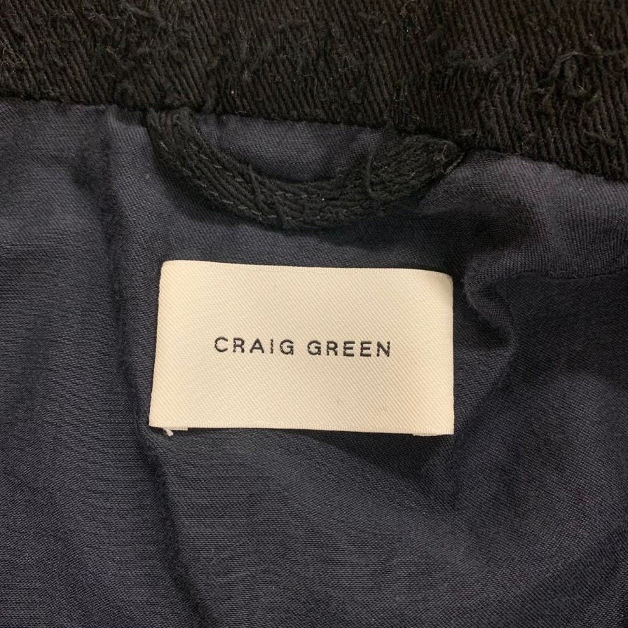 極美品◆クレイググリーン タオルジャケット メンズ サイズM ブラック CRAIG GREEN 【AFA14】