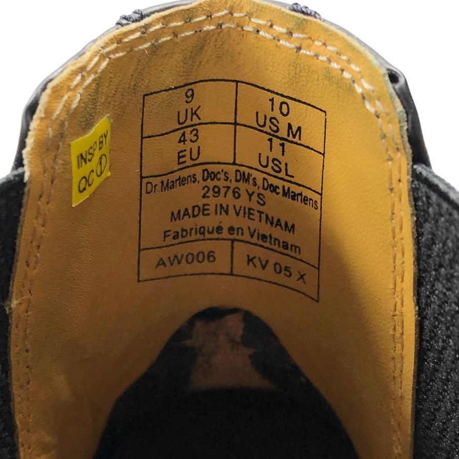 ドクターマーチン レザーシューズ 2967 チェルシーブーツ サイドゴア ブラック サイズ9 メンズ Dr.Martens jouetie 約27.0cm【AFD13】