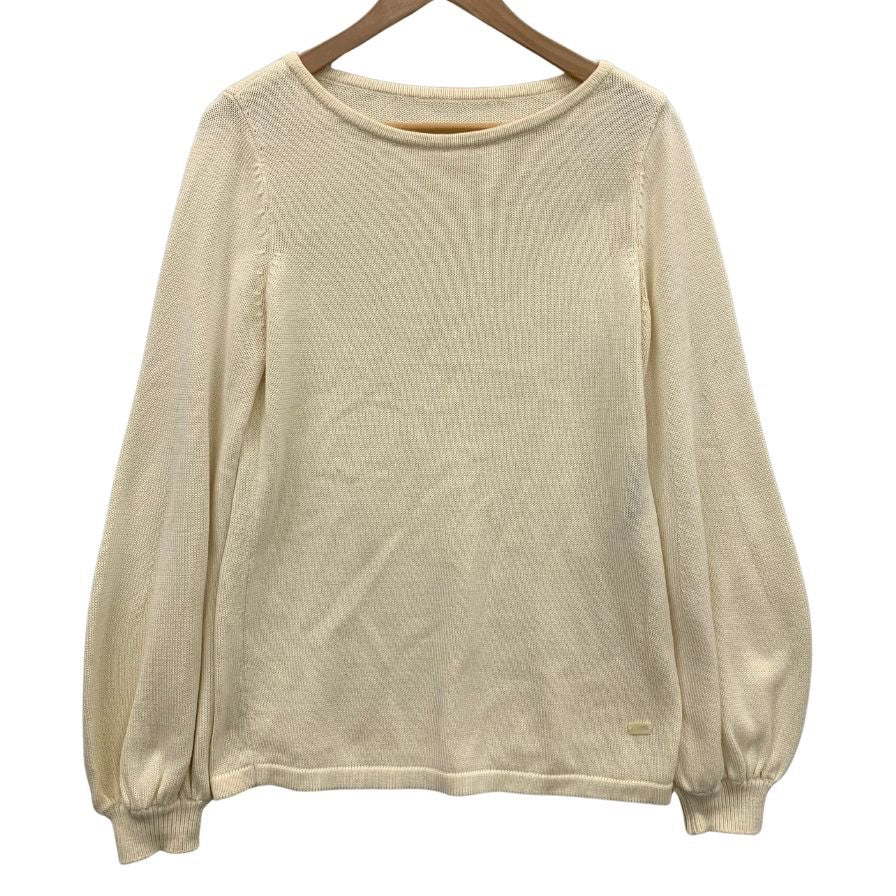 美品◆フォクシー ニット カシミヤ コットン ベージュ サイズ40 レディース FOXEY 【AFB47】