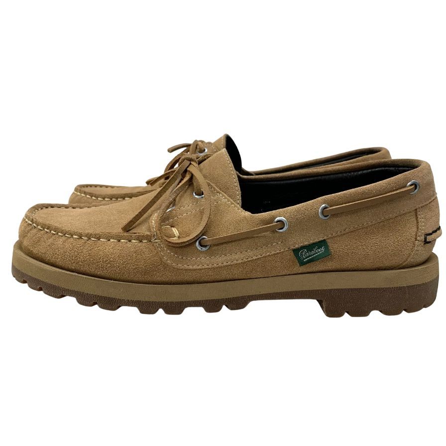パラブーツ×ノンネイティブ デッキシューズ マロ スエード メンズ サイズ8.5 ベージュ MALO PARABOOT nonnative 約27.0cm【AFC1】