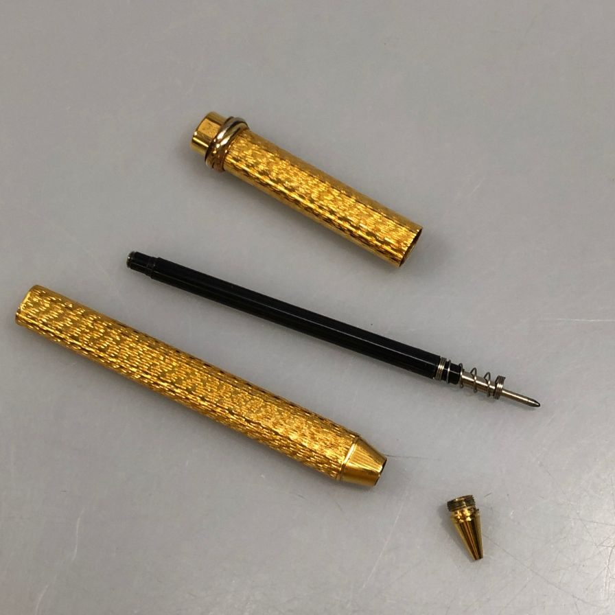 シャネル ボールペン キャップ式 メッキ ゴールド CHANEL【AFI18-3】