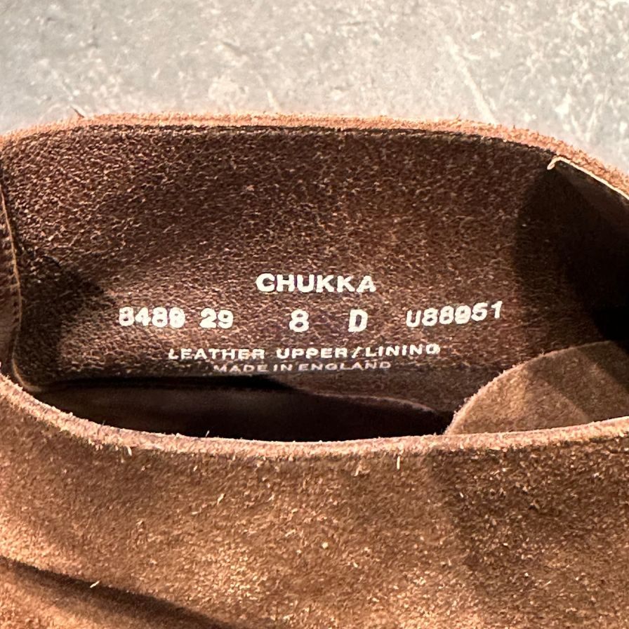クロケット&ジョーンズ チャッカブーツ チャッカ アンラインド スエード ブラウン サイズUK8D メンズ CROCKETT&JONES ブーツ 約26.5cm【LA】【中古】