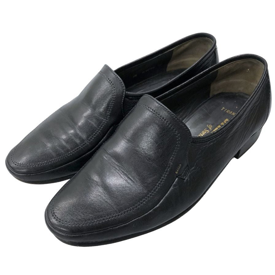 【未使用級】BALLY バリー　イタリア　レザー ローファー　ブラック Bally - 【中古】 バリー ローファー 8 レザー ブラック JP
